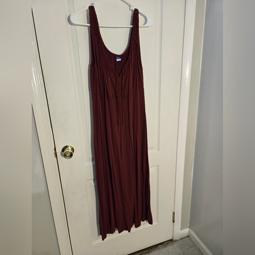Old Navy Deep Red Maxi Dress